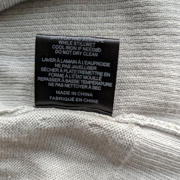 Charlie Paige Sage Gray Boat Neck Ribbed Seamed Long Sleeve Sweater Dress- sz M - Picture 8 of 10